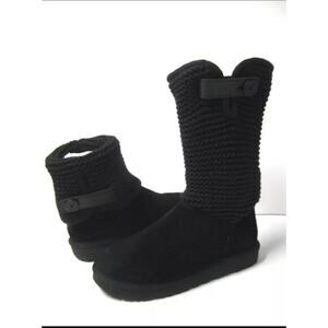 UGG Women boots Shania chunky knit fold over cuff winter size 8